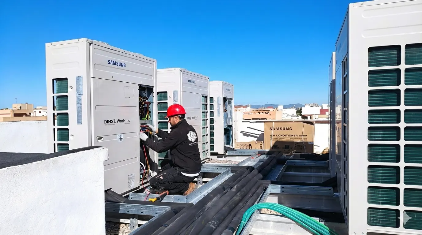 background foto, man fixing a machine
